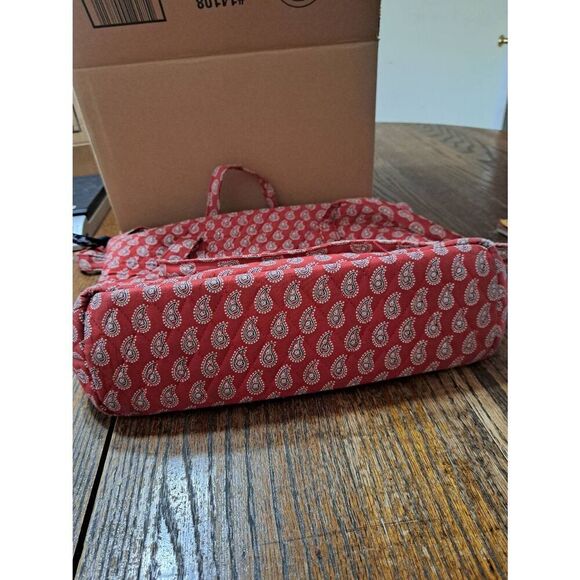 Vera Bradley Red White Blue Tote Bag Handbag  Retired Pattern Quilted Cotton - Picture 12 of 12